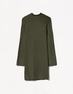 High Neck Openwork Mini Dress