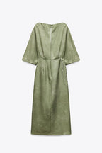 Round Neck, Wide Sleeves Party Dress