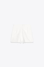 White Buttoned Skorts