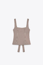 Priscilla Check Top