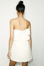 Strapless Huge Bow Dress
