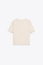 Ruffled Summer Top In Cream