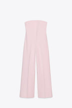 Pink Strapless Jumpsuit