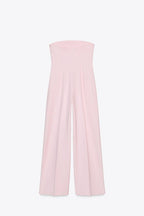 Pink Strapless Jumpsuit