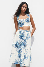 Floral Top And Skirt Co-Ord Set
