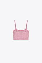 Pink Stretch Top And Skirt Co-Ord Set