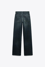 Priscilla Wide Leg Mid-Waist Jeans