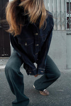 Priscilla Wide Leg Mid-Waist Jeans