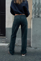 Priscilla Wide Leg Mid-Waist Jeans