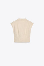 Linen Top And Skirt Co-Ord Set