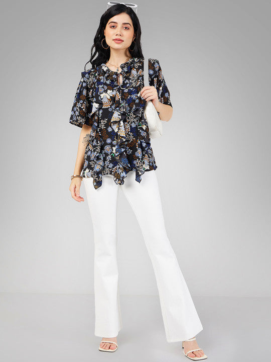 Nora Bootcut Trousers In White