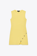 Irregular Buttoned Dress