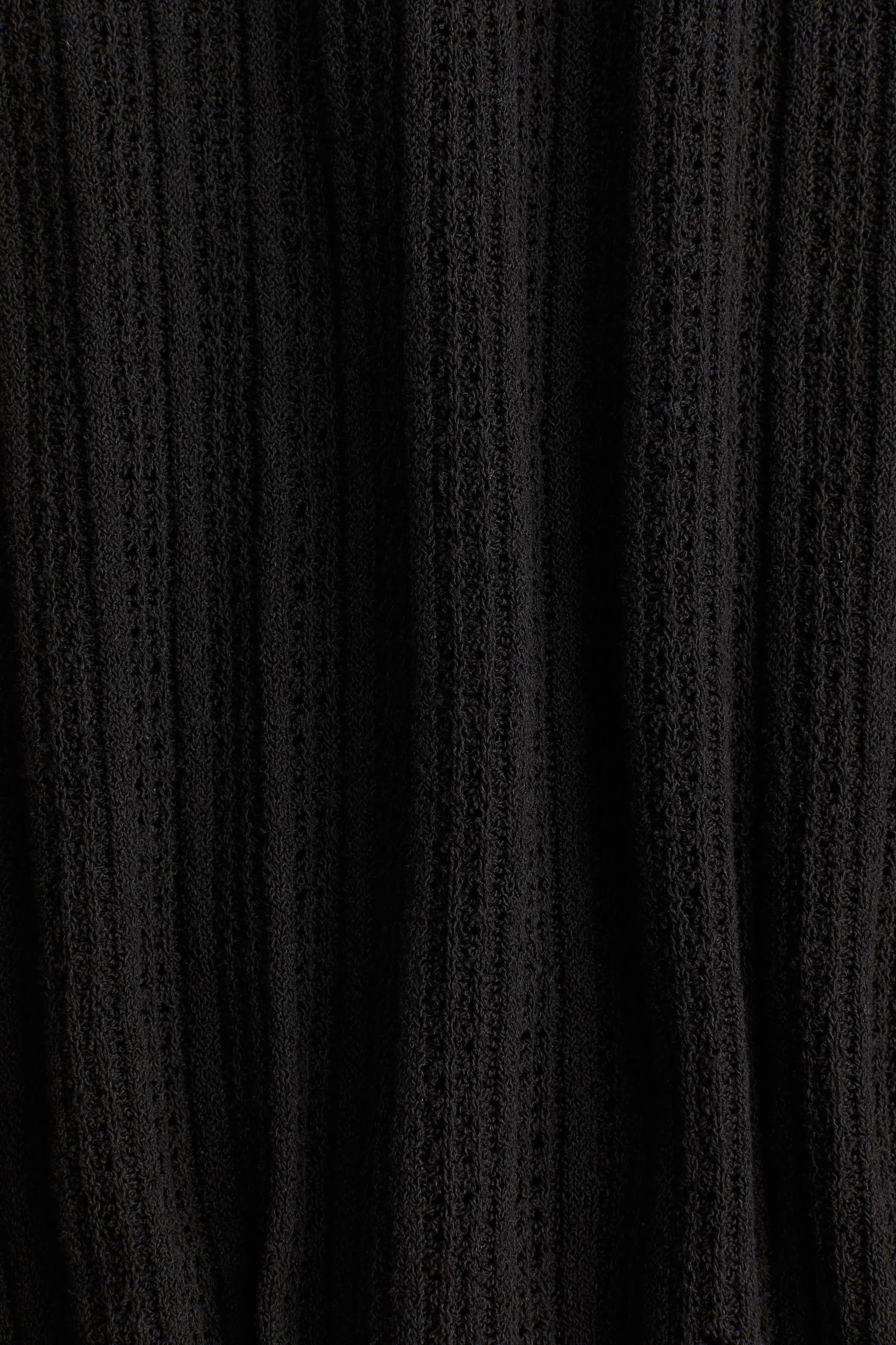 Ivey Textured Knit Dress In Black