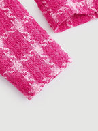 Pink Tweed Crop Jacket & Skirt Set