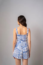 Moon Blue And White Jumpsuit