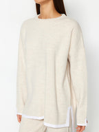 Knitted Sweater And Trouser Set