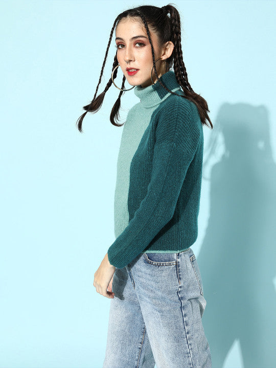 Kia Colourblocked Knitted Sweater