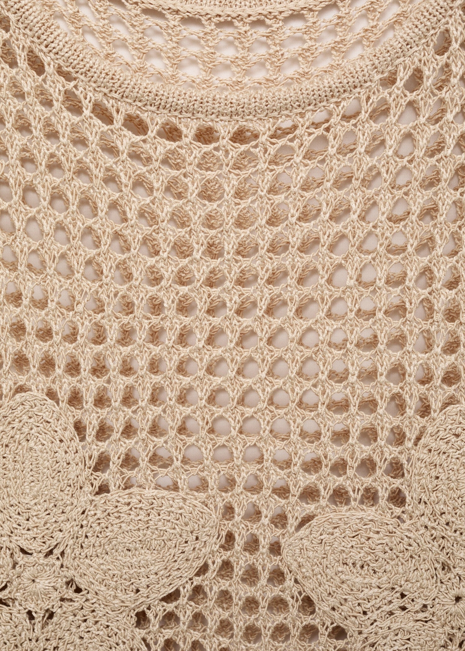 Floral Embroidered Crochet Top