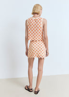 Gianna Crochet Top And Skirt Co-Ord Set