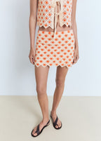 Gianna Crochet Top And Skirt Co-Ord Set