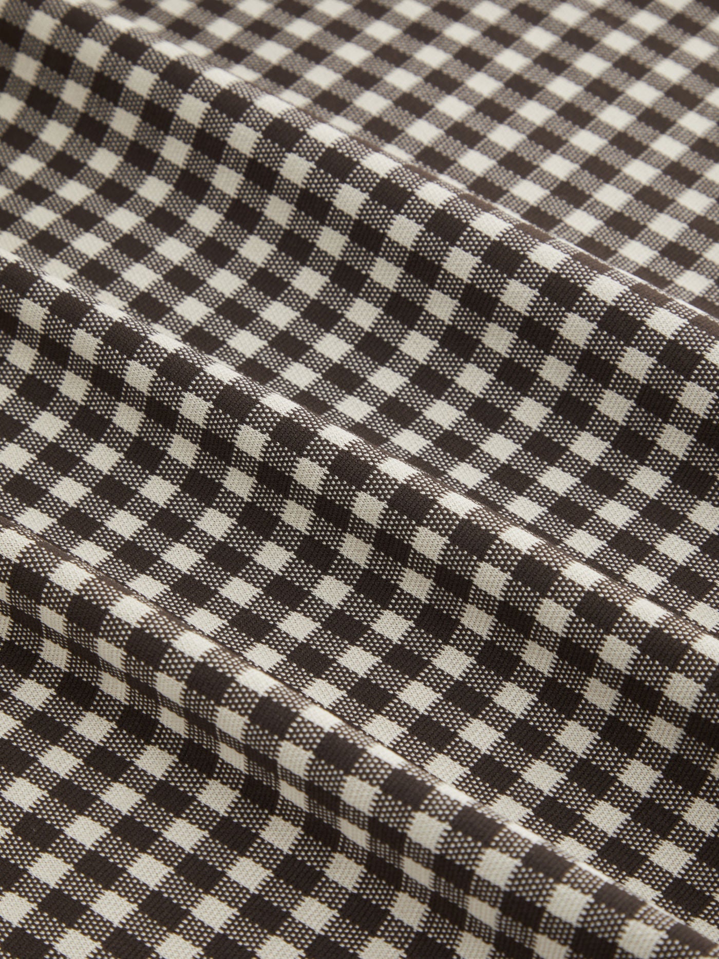 Noir Bow Gingham Mini Dress