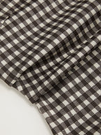 Noir Bow Gingham Mini Dress