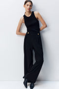 Black Jersey Trousers