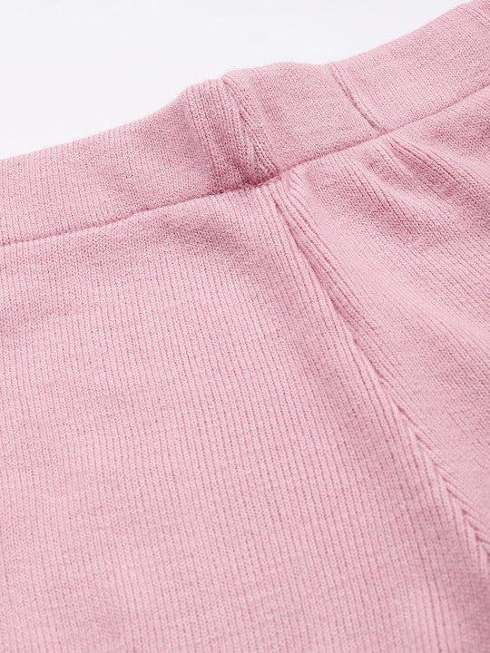 High neck Pink Co-ord Set