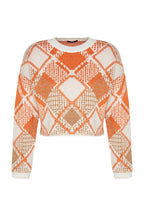 Geometric Printed Pullover Sweater