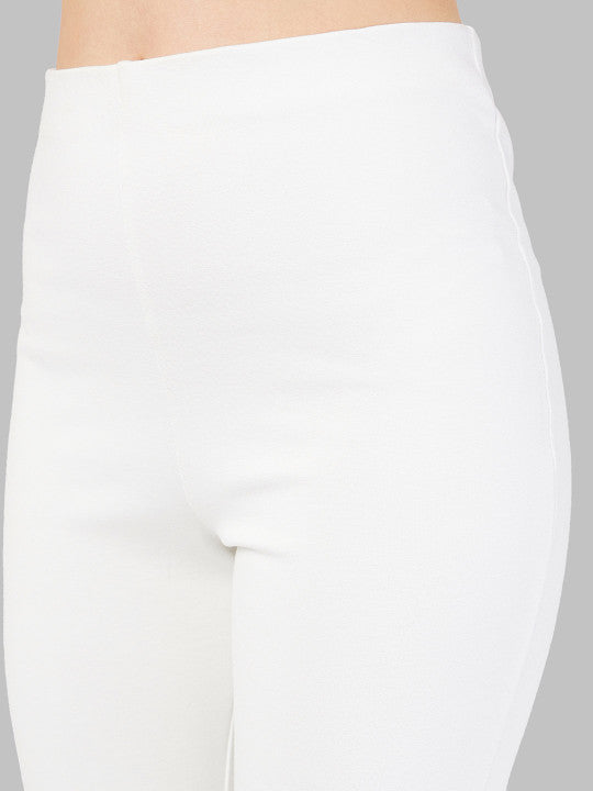 Nora Bootcut Trousers In White