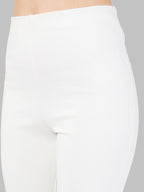 Nora Bootcut Trousers In White