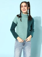 Kia Colourblocked Knitted Sweater