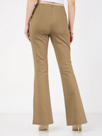 Nora Bootcut Trousers In Beige