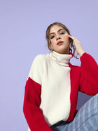 Kia Colourblocked Knitted Sweater