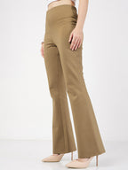 Nora Bootcut Trousers In Beige