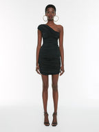 Asymmetric Off-Shoulder Bodycon Dress