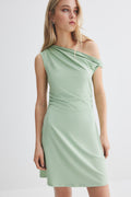 One Shoulder Dress With Twist Detail