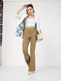 Nora Bootcut Trousers In Beige