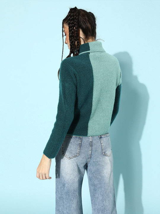 Kia Colourblocked Knitted Sweater