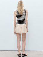 Striped Drop-Waist Mini Dress