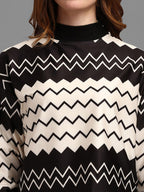 Sera Geometric Printed Top With Skirt