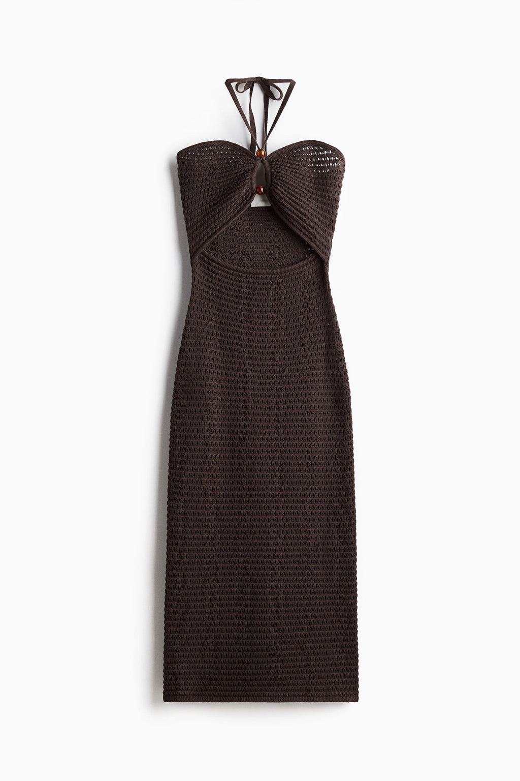 Crochet Dress With Beads Detailing