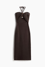 Crochet Dress With Beads Detailing