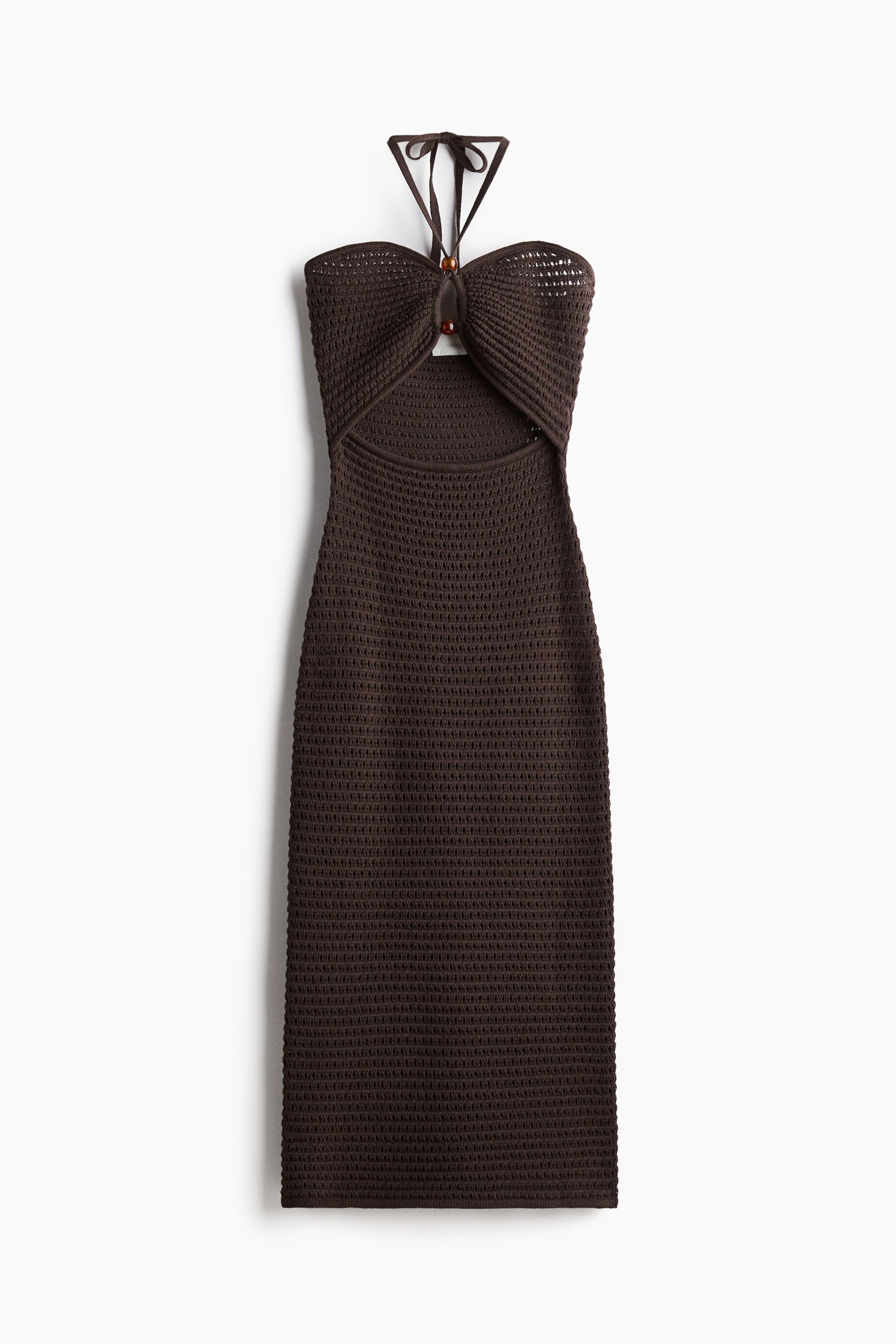 Crochet Dress With Beads Detailing