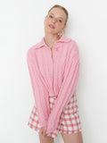 Bayly Pink Cable Knit Cardigan