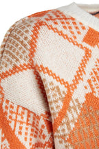 Geometric Printed Pullover Sweater