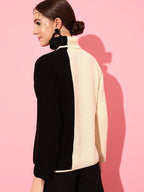 Kia Colourblocked Knitted Sweater