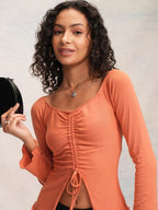 Off-Shoulder Twisted Bardot Top
