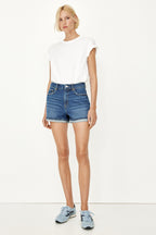 Evelyn High-Waisted Denim Shorts