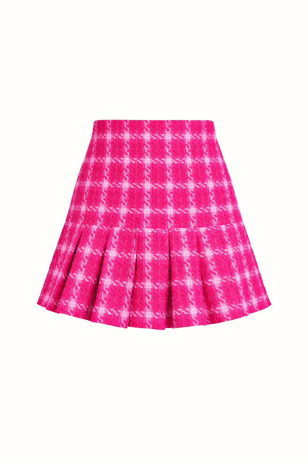 Pink Tweed Crop Jacket & Skirt Set